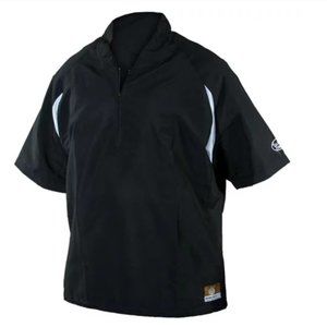 Louisville Slugger Youth Slugger Batting Cage Pullover with 1/4 Zip Black Size L